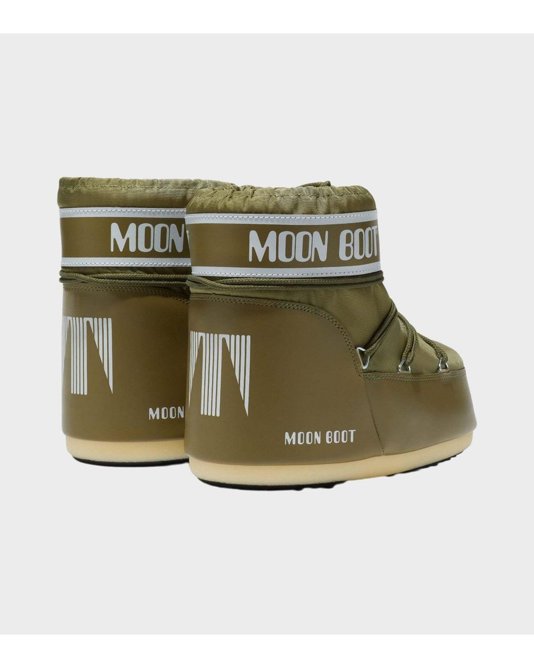 Moon Boot Green Round-Toed Ankle Boots