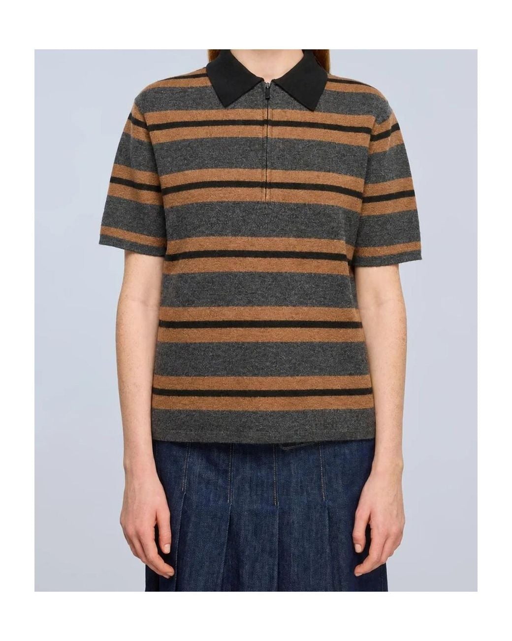 Semicouture Black Polo Shirt