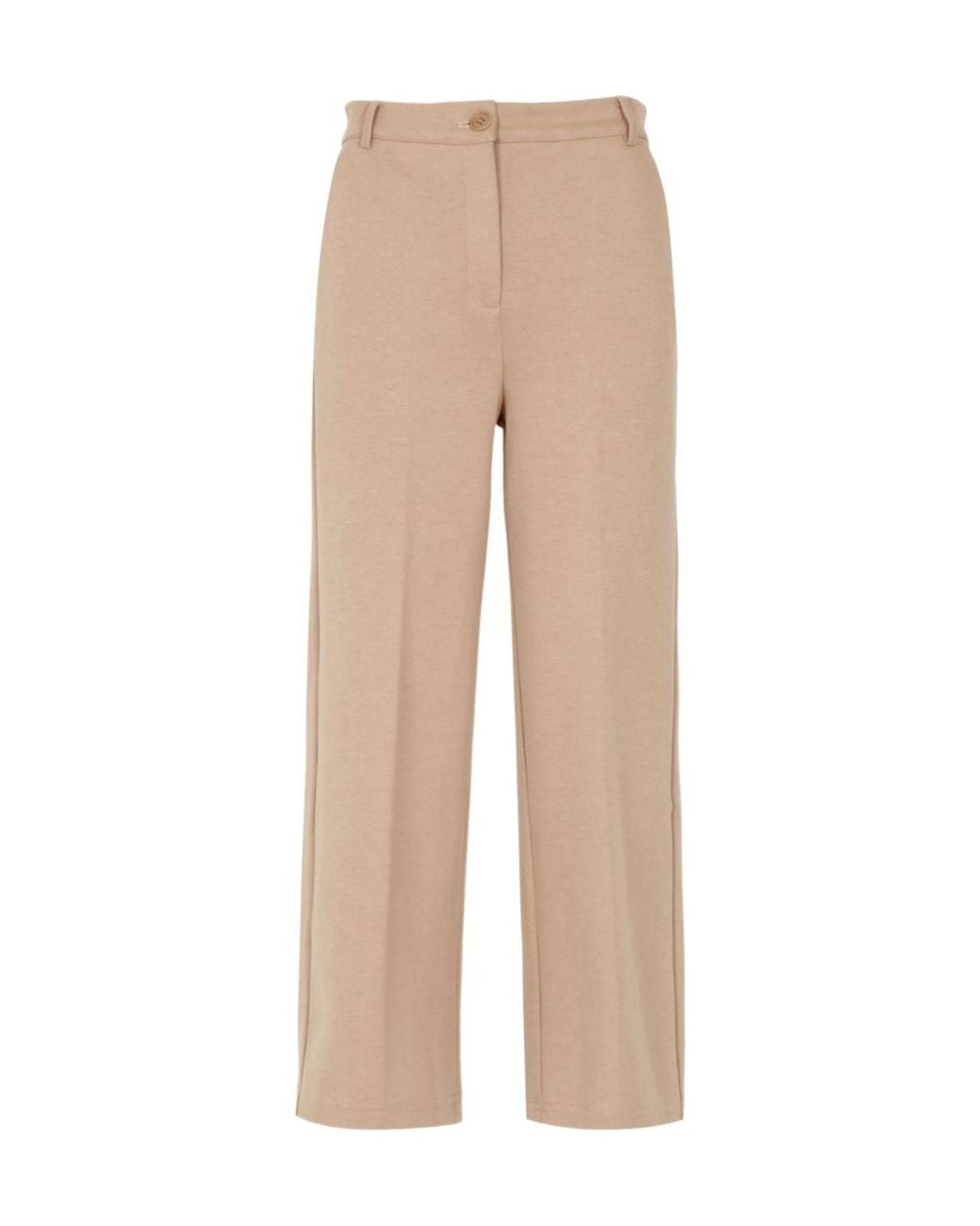 Weekend by Maxmara Natural Wkdabano Pressed Crease Tailored Pants
