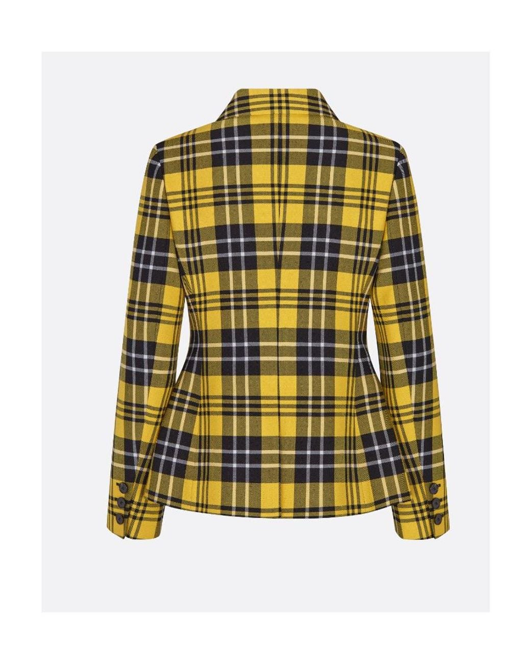 Dior Yellow Fitted Jacket