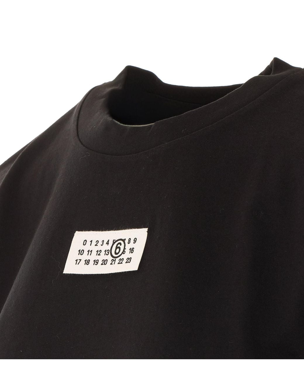 MM6 by Maison Margiela Black Logo Patch T-Shirt