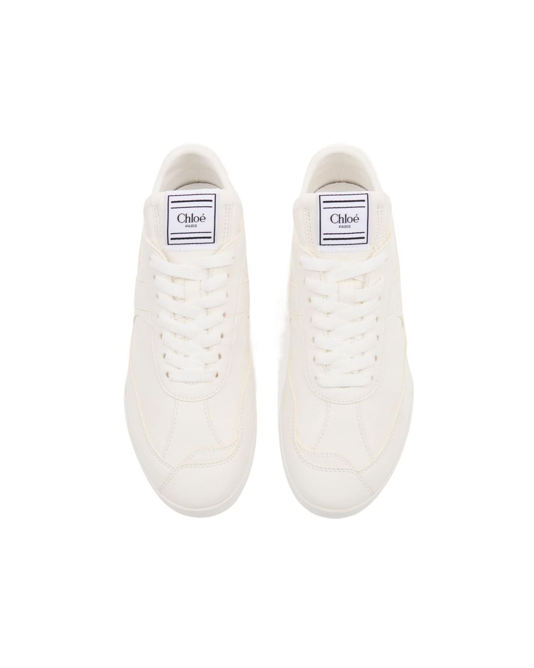 Chloé White Chloé Kick Low-Top Sneakers