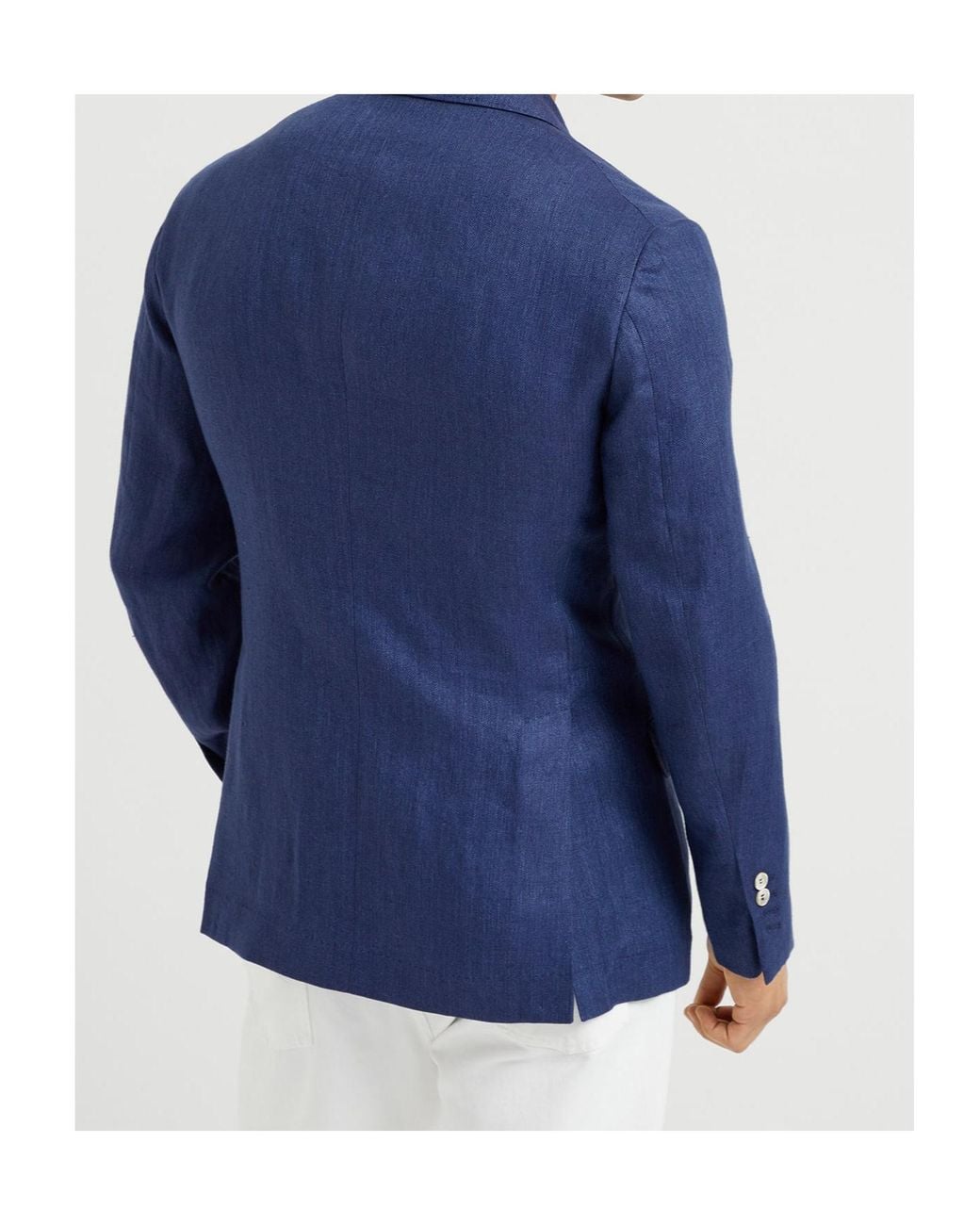 Brunello Cucinelli Blue Cavallo Blazer for men