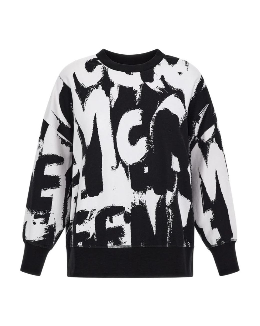 McQueen Black Graffiti Pint Sweatshirt