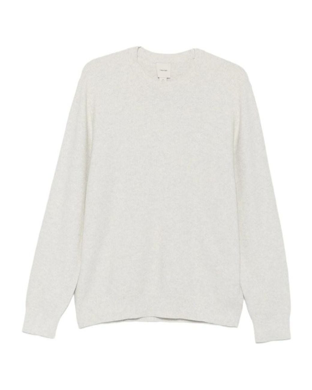 Calvin Klein White Long-Sleeved Knitwear for men