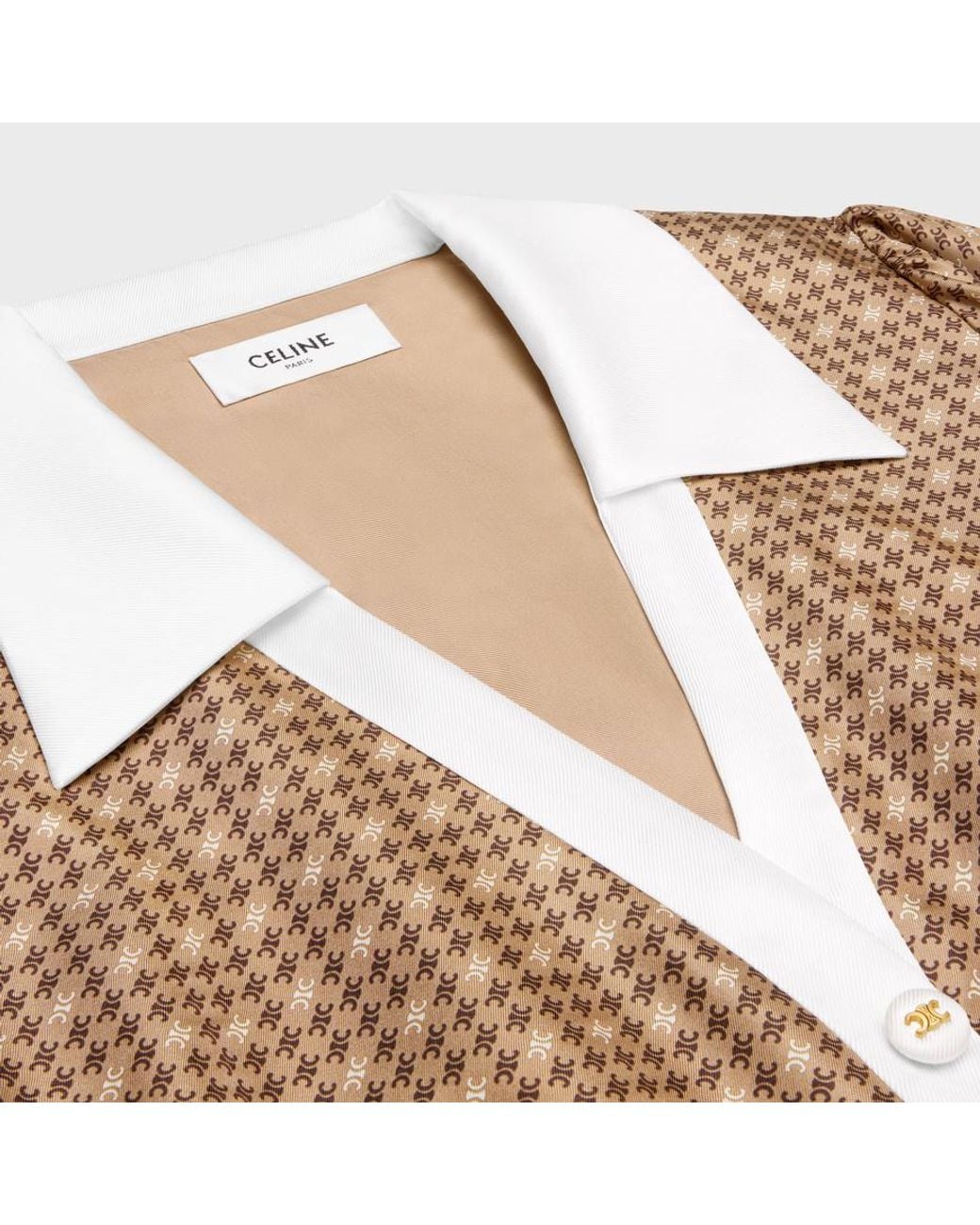 Céline Natural Mini Shirt Dress