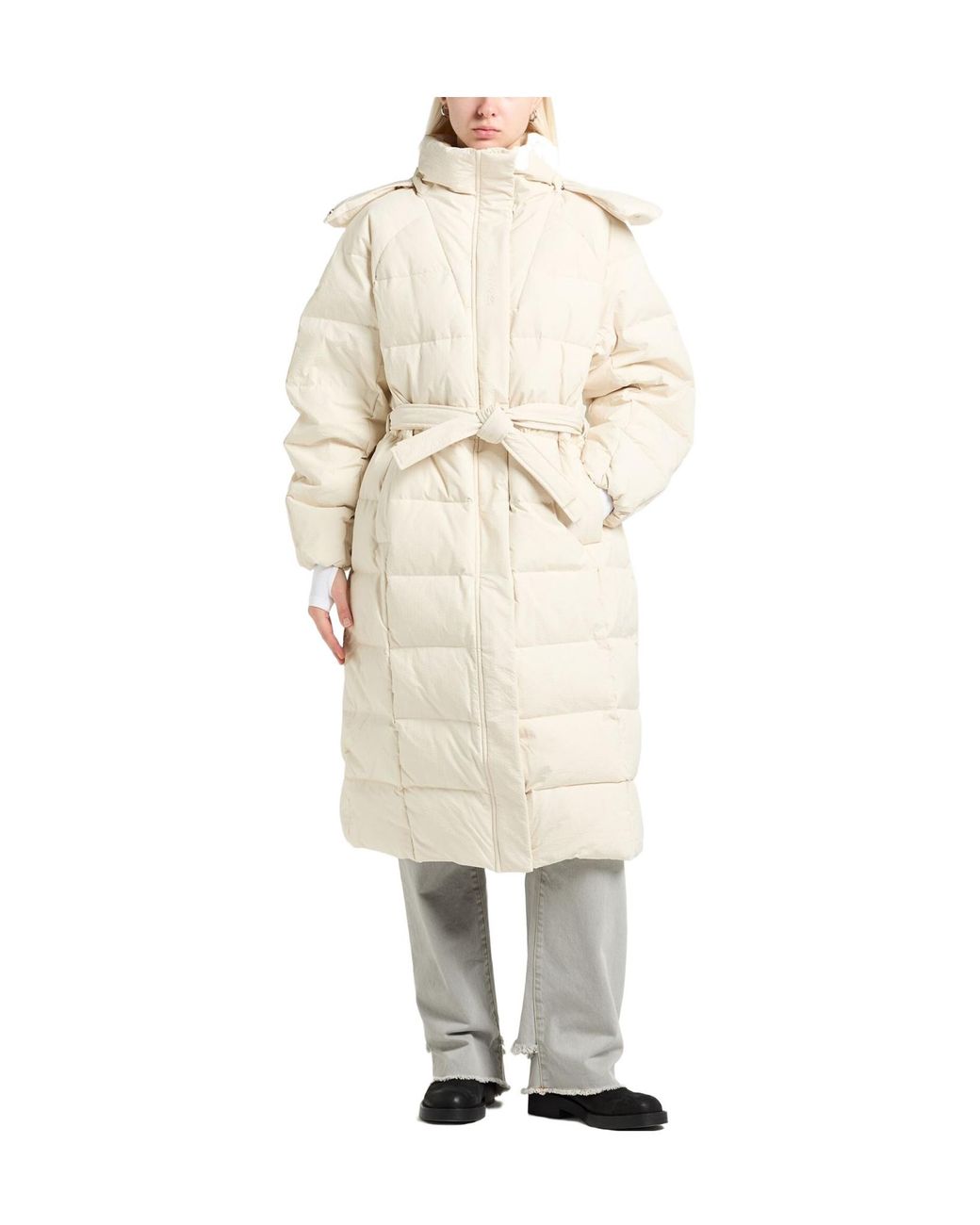 Ganni Natural Solid Color Shell Jackets