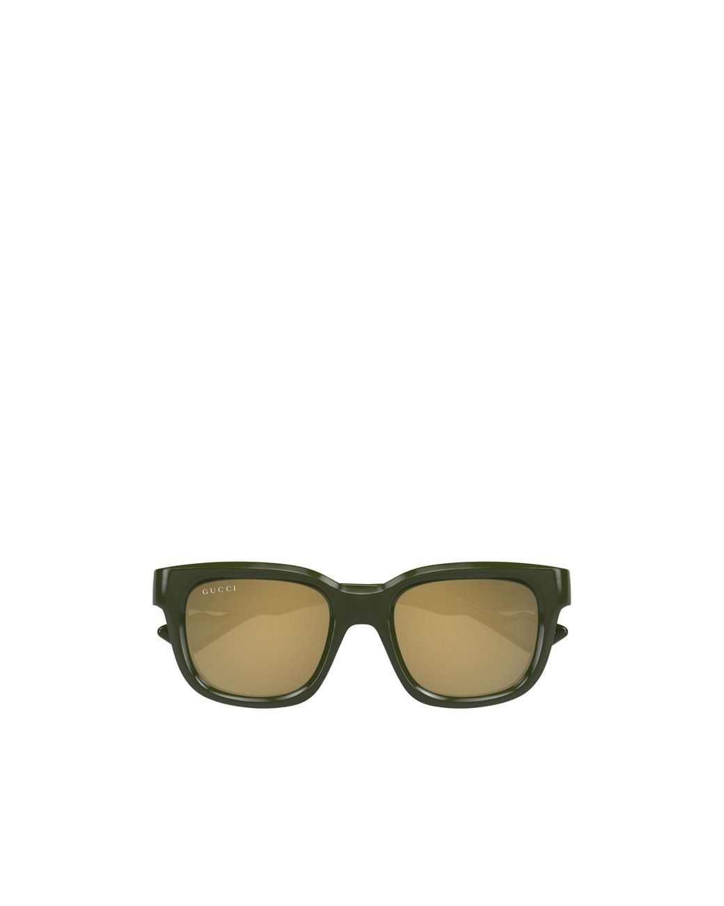 Gucci Green Geometric Frame Sunglasses for men