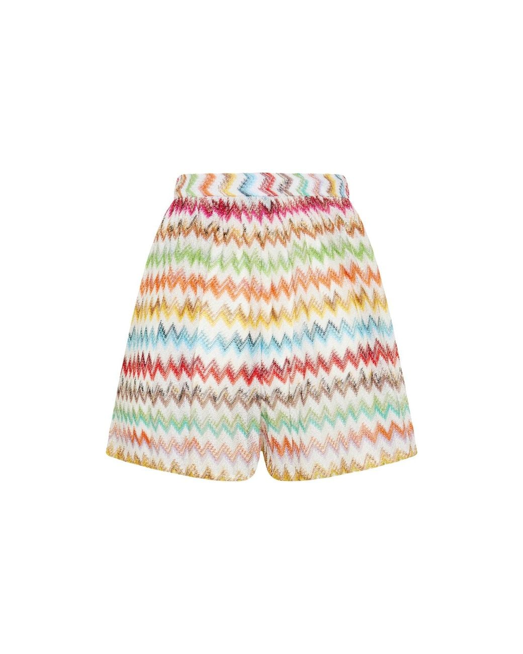 Missoni White Zigzag Elasticated Shorts