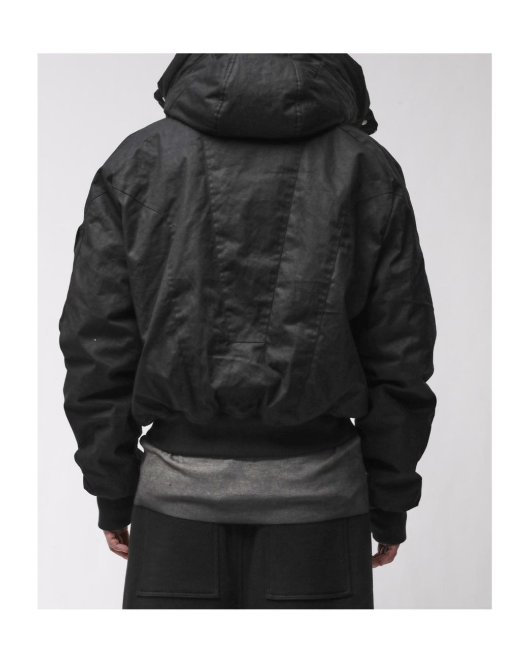 Thom Krom Black M J 89 Oversized Hooded Jacket for men