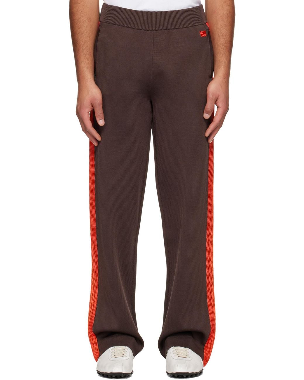 Wales Bonner Red Tide Track Knit Joggers for men