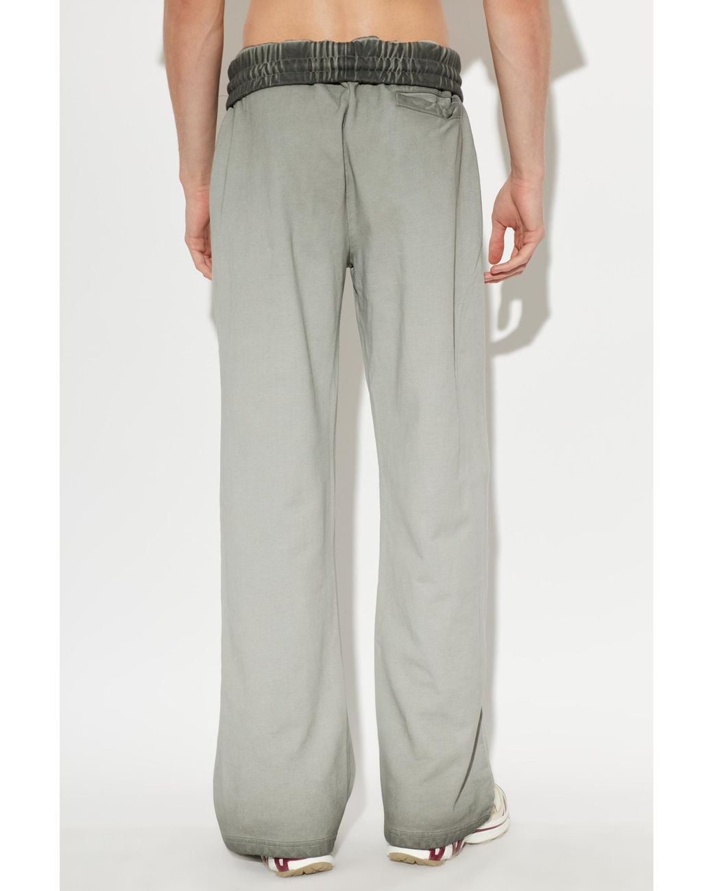 M I S B H V Gray Drawstring Athletic Pants for men