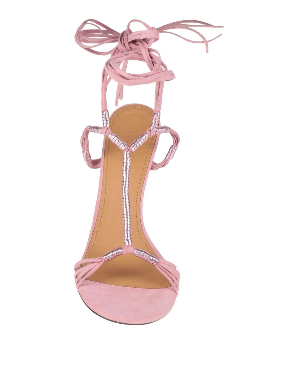 Isabel Marant Pink Minimalist Metallic Sandals
