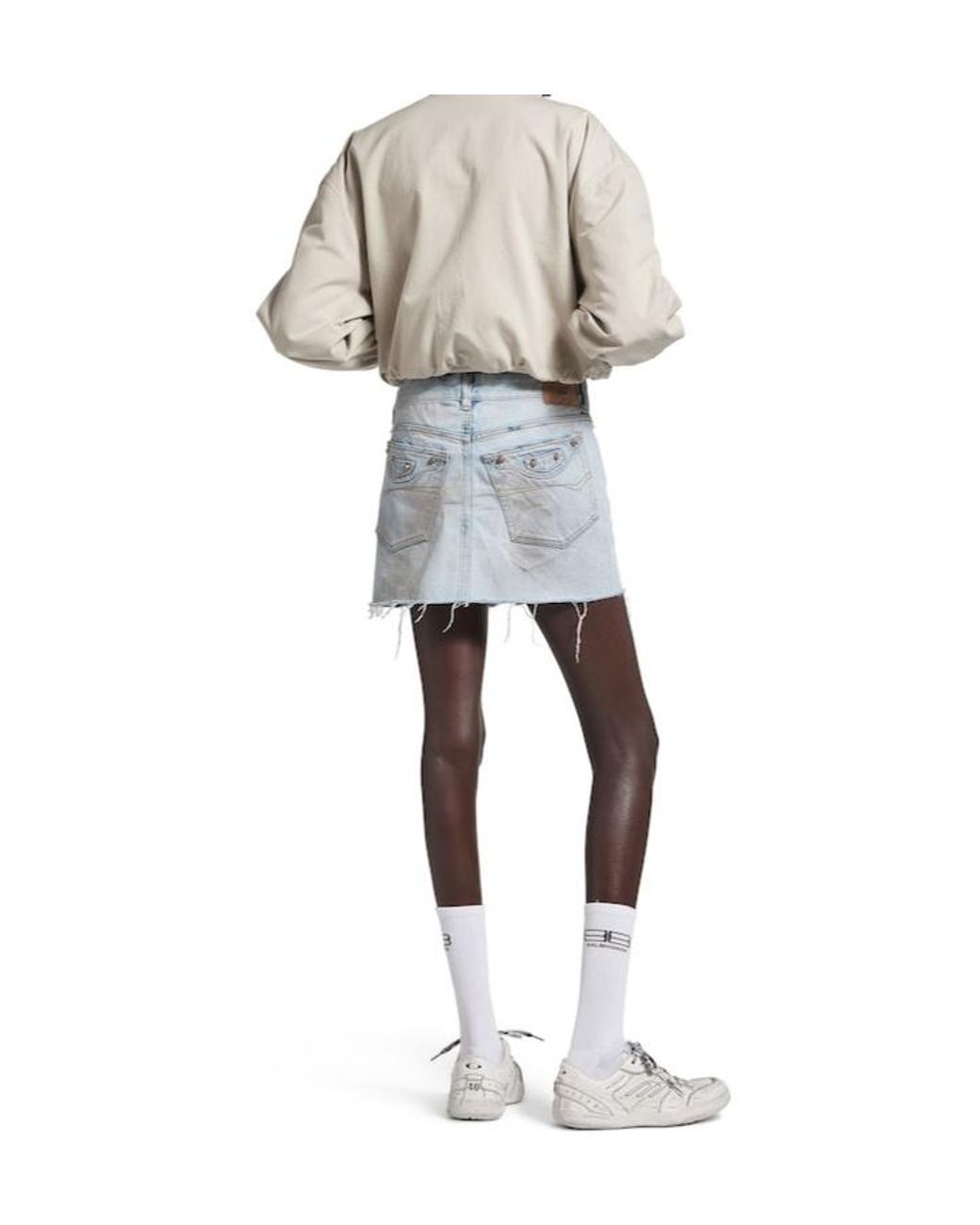 Balenciaga Blue City Denim Mini Skirt