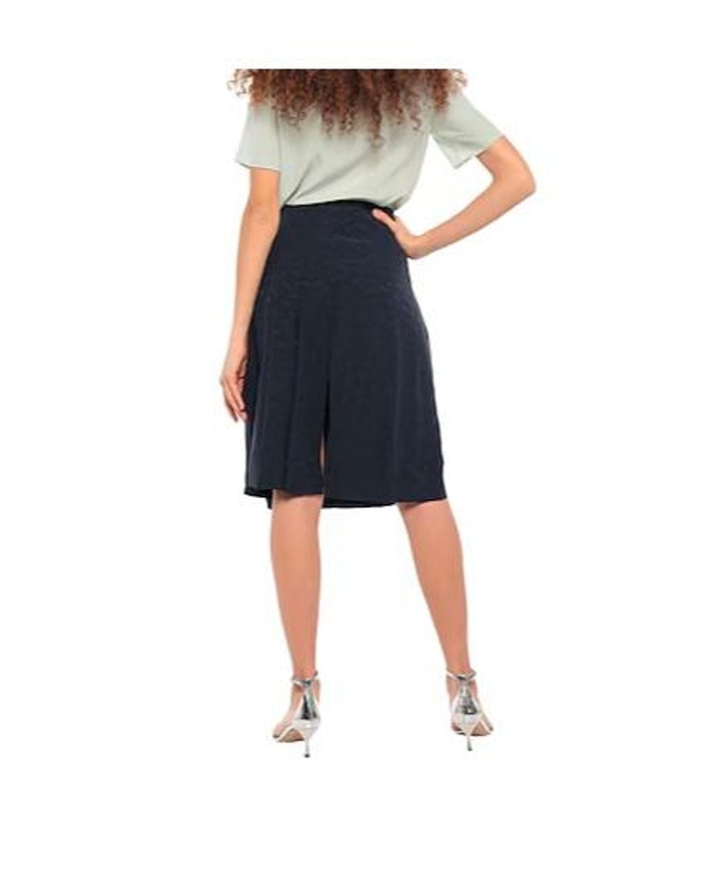 Chloé Blue Printed Midi Skirt