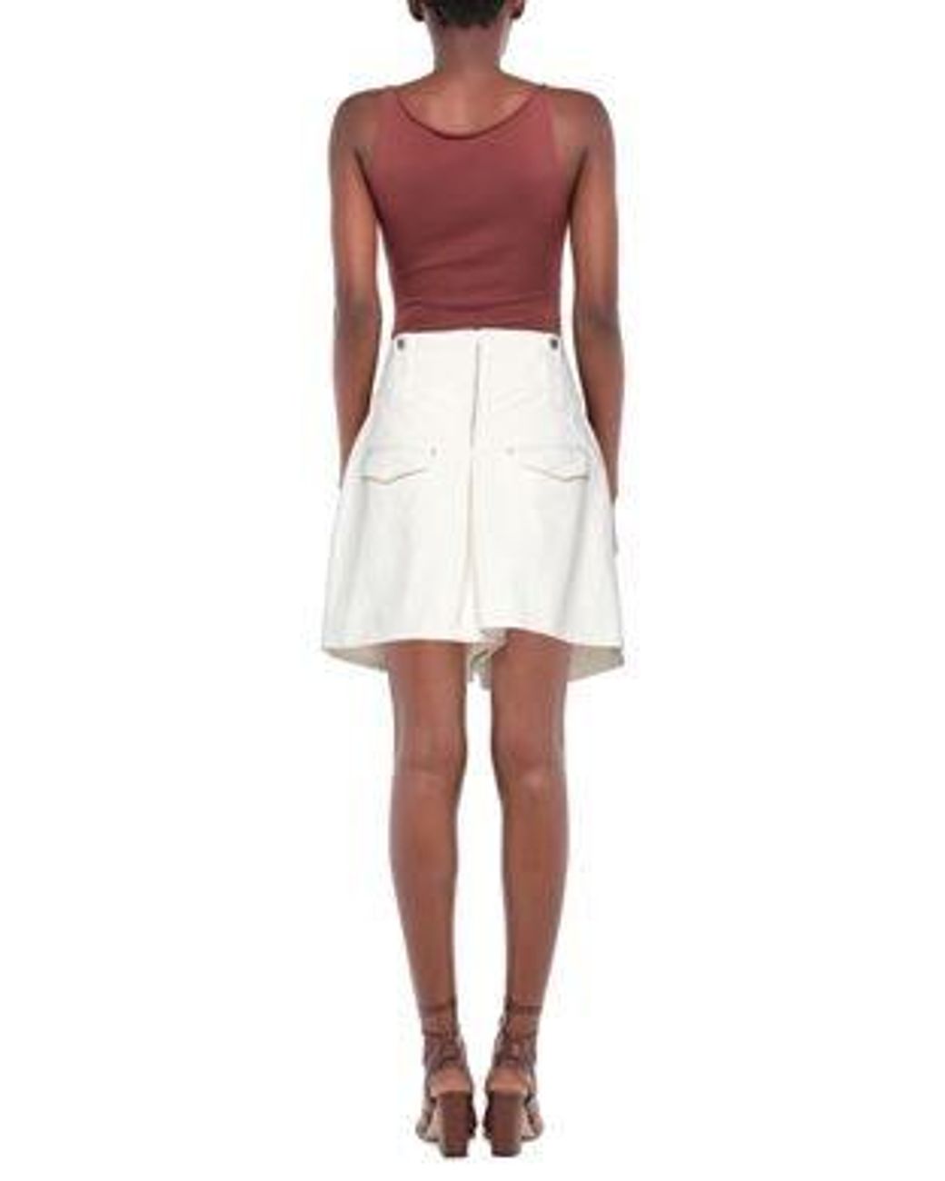 Isabel Marant White Solid Fashion Denim Shorts