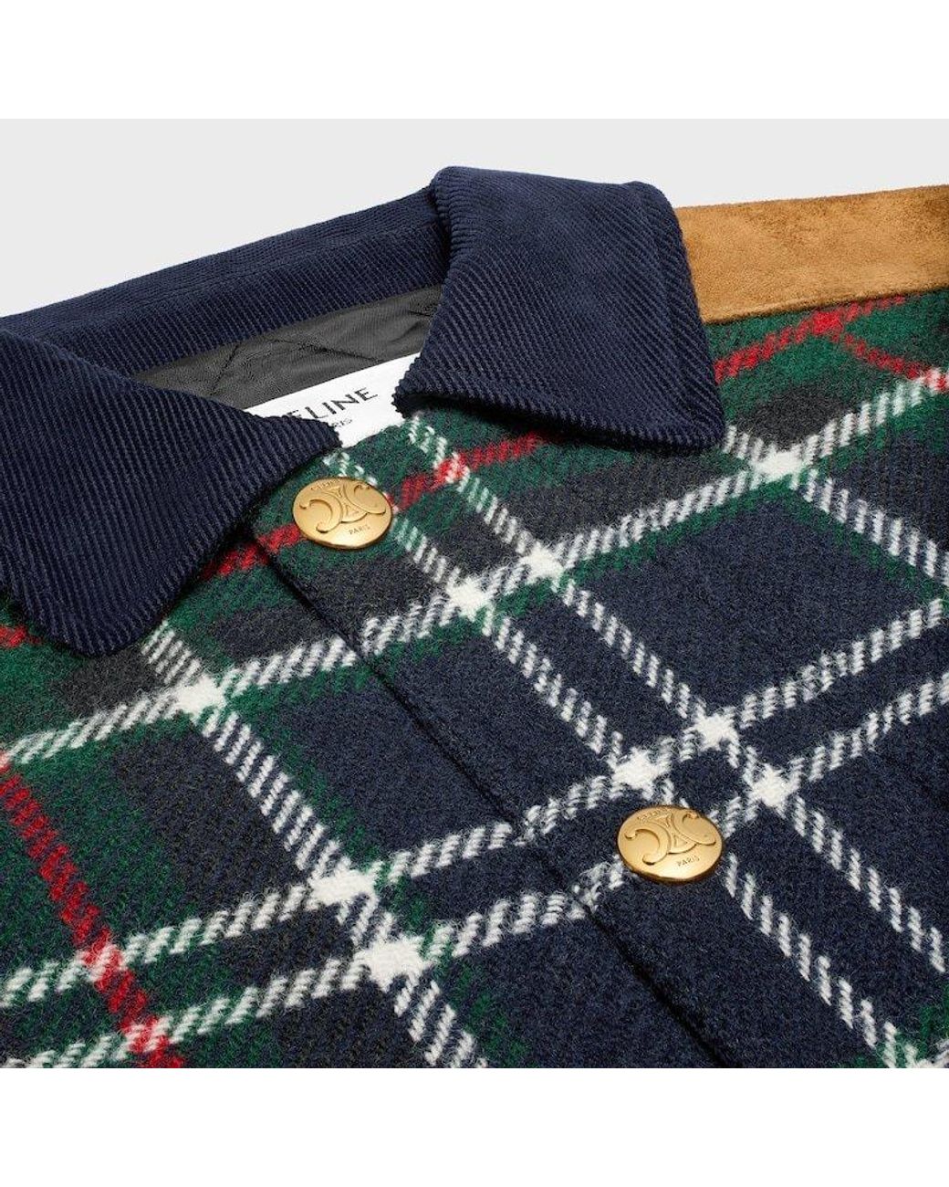 Céline Blue Triomphe Blouson Jacket