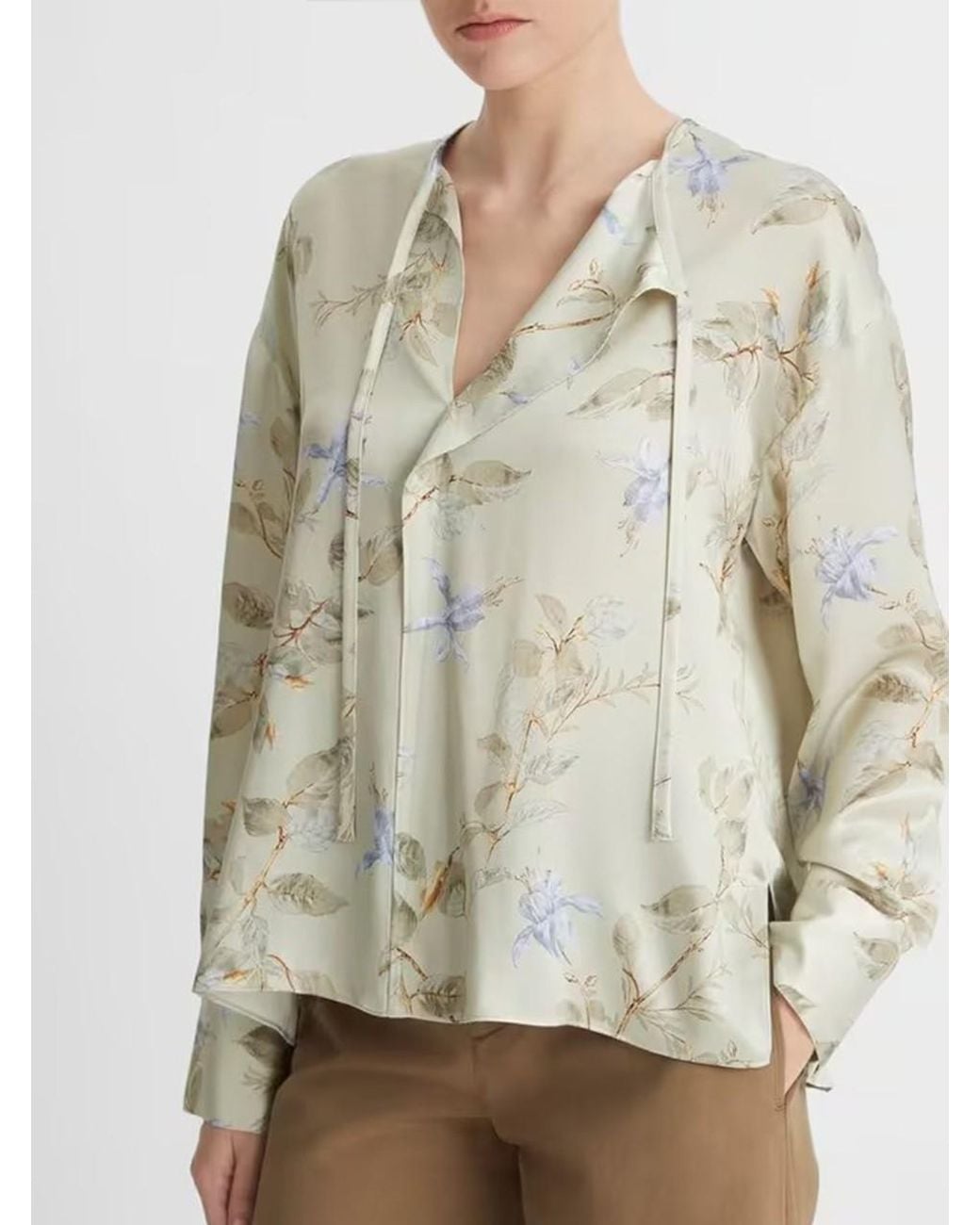 Vince White Long-Sleeved Shirt