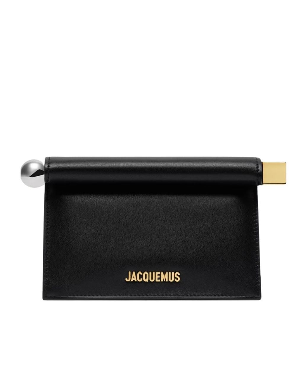 Jacquemus Black Rond Carré Small Clutch Bag