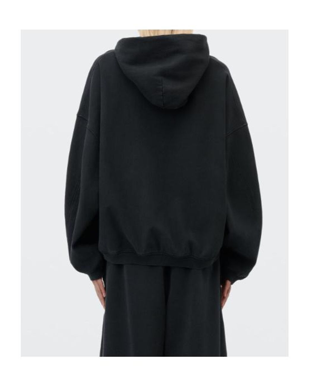 Alexander Wang Blue Oversized Zip-Up Hoodie