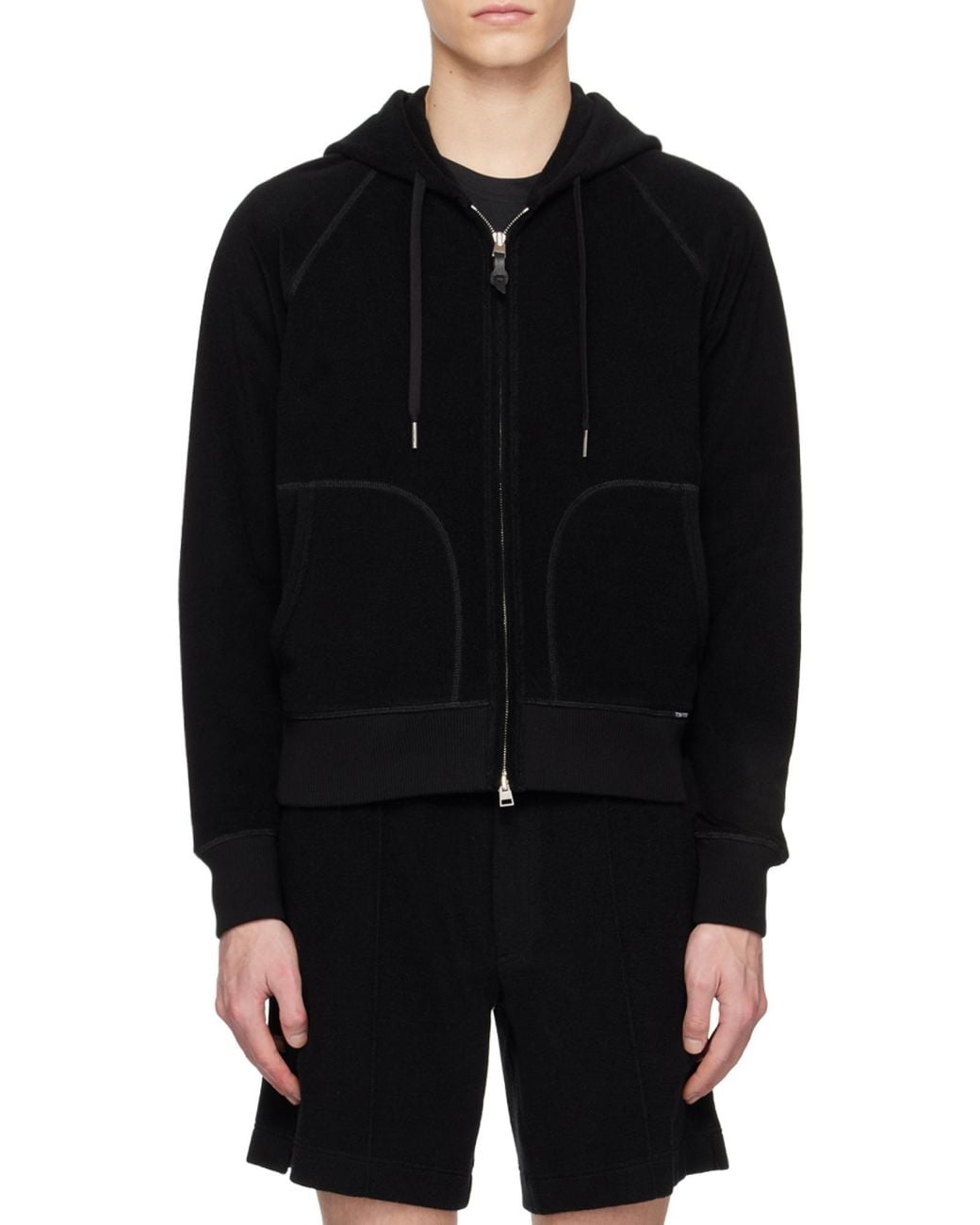 Tom Ford Black Long-Sleeved Casual Jacket for men