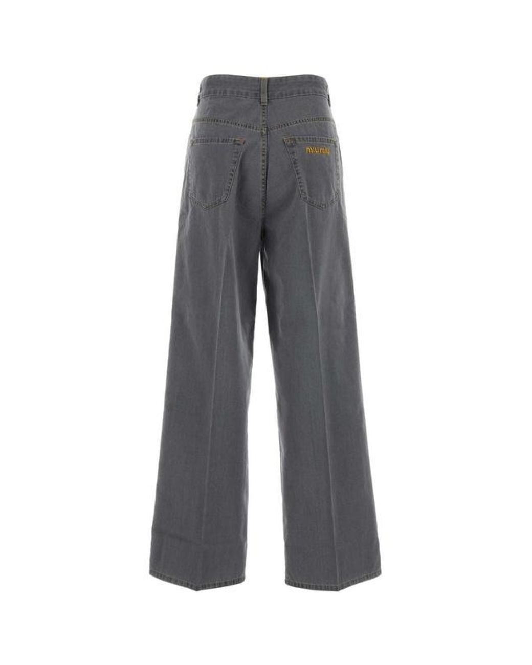 Miu Miu Gray Chambray Jeans