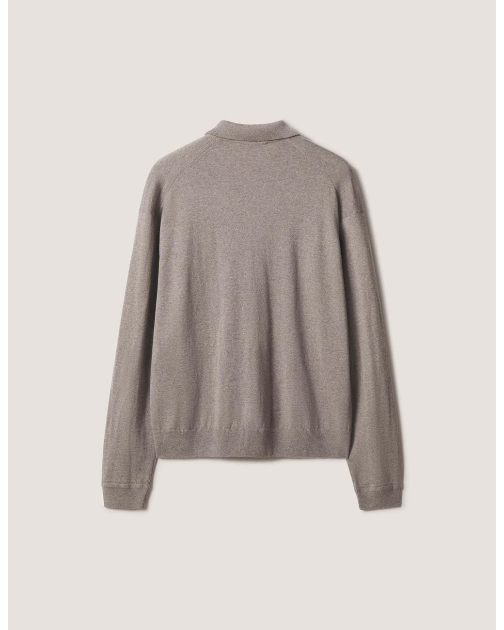 Maison Kitsuné Brown Long-Sleeve Polo Shirt for men