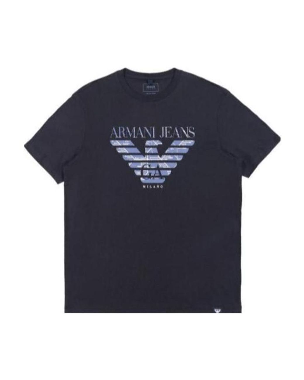 Armani Jeans Blue Logo T-Shirt for men