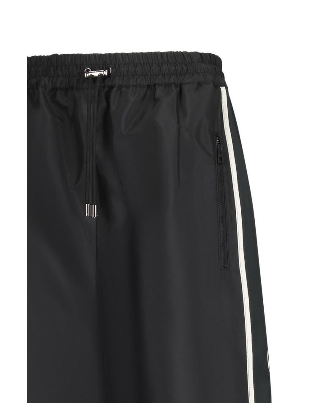 Dior Black Christian Drawstring Straight Leg Pants