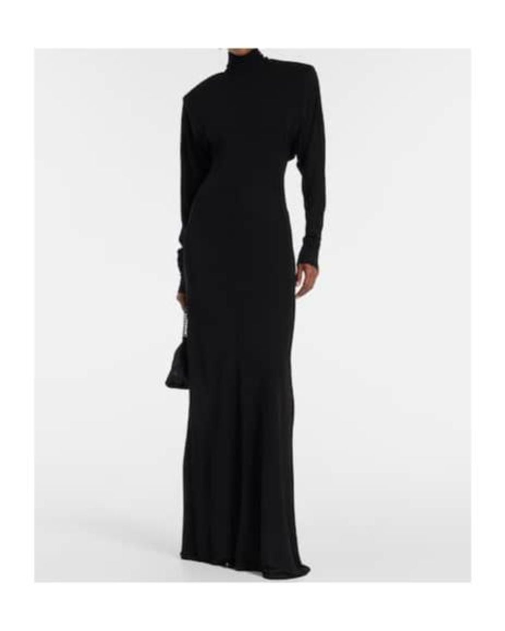Stella McCartney Black Crepe Jersey Gown