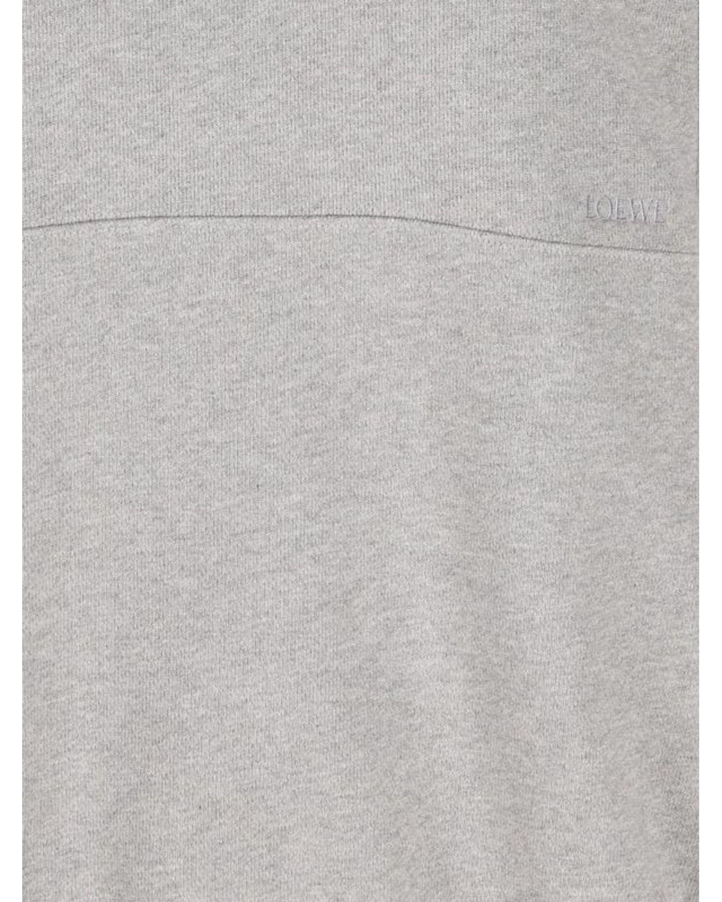 Loewe Gray Medium-Weight Fleece Sweatshirt