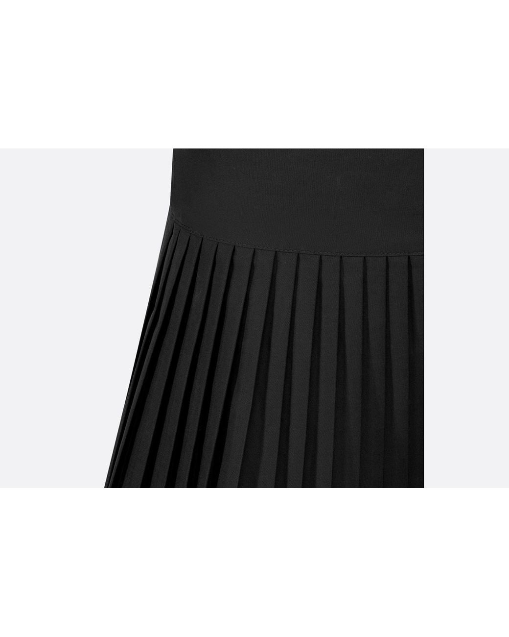 Dior Black Pleated Miniskirt