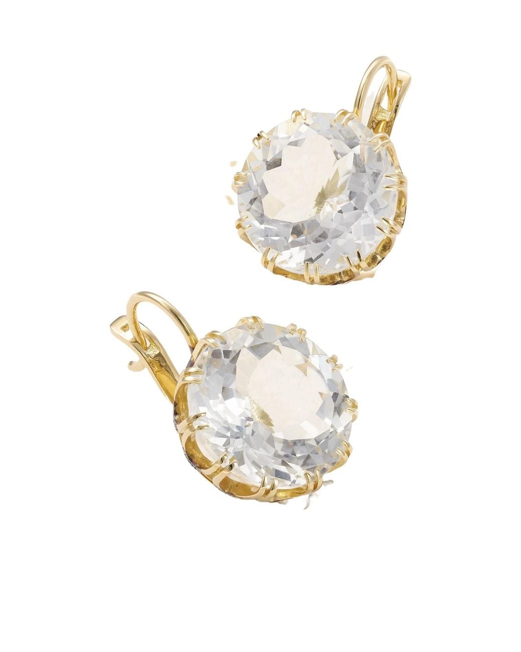 Ileana Makri White 18-Karat Diamond Earrings