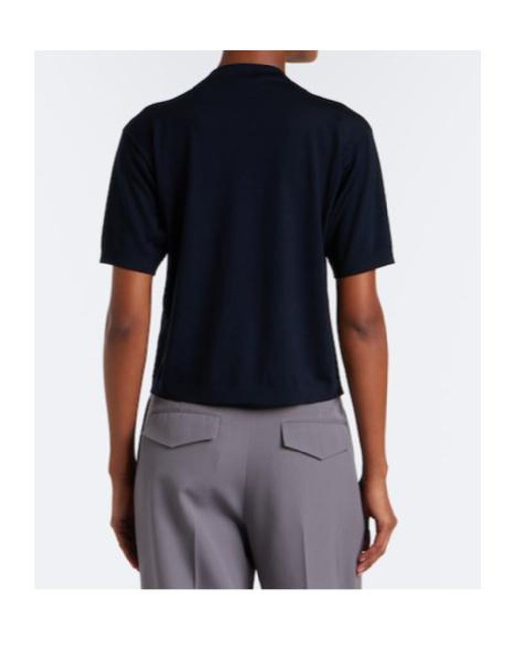 Jil Sander Blue Wool Sweater