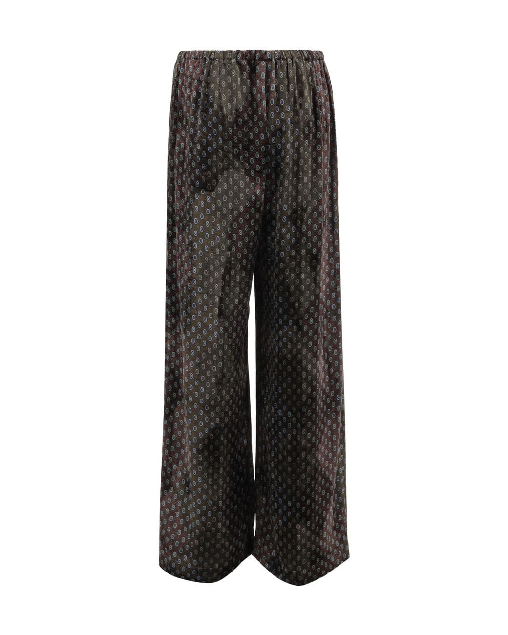 Dries Van Noten Gray Elastic Waist Casual Pants