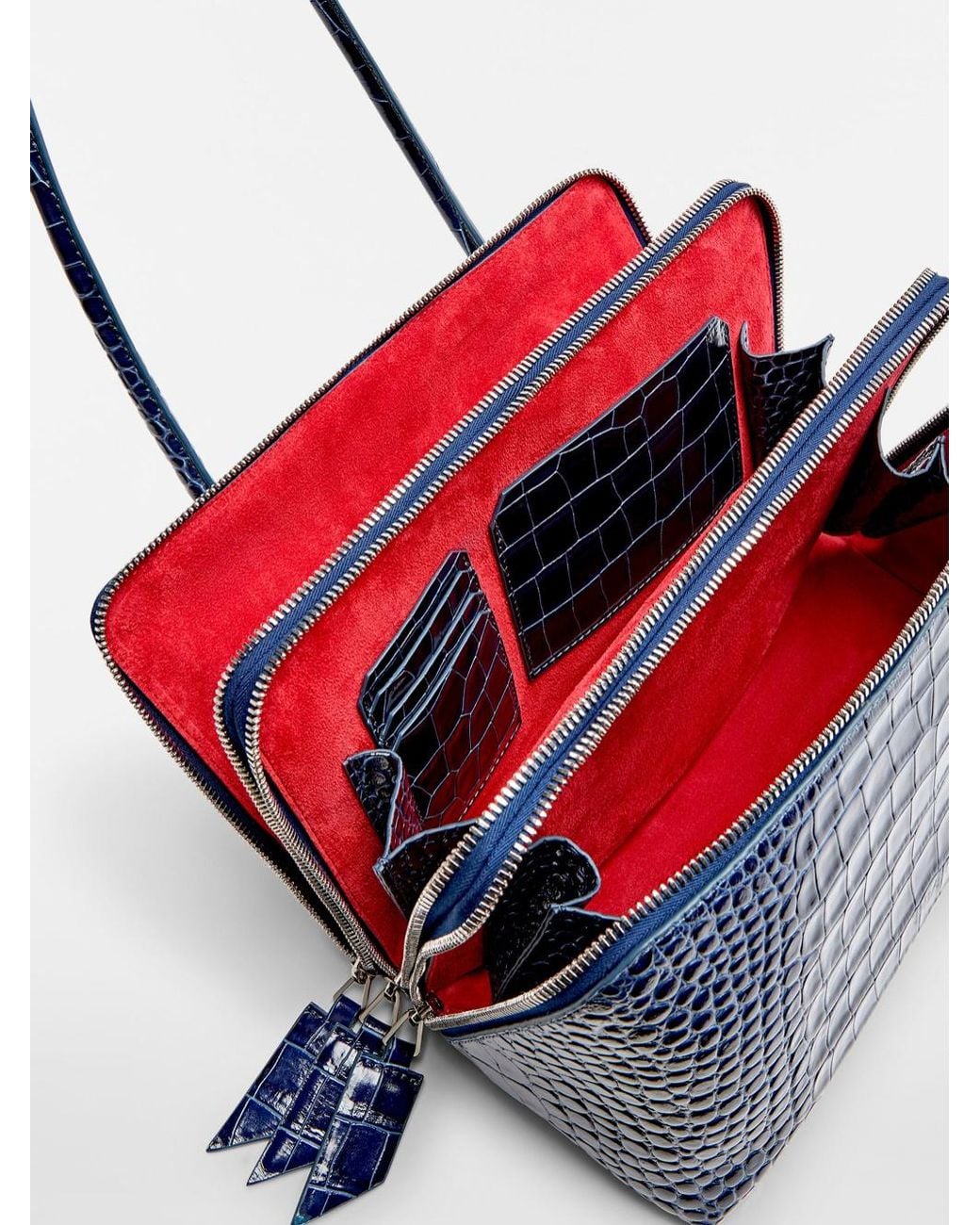 The Attico Blue The Laltra Di Milano Structured Shoulder Bag