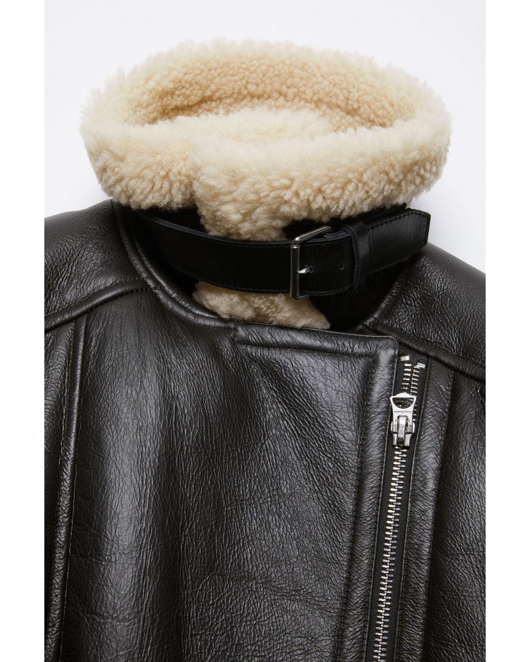 Acne Black Double-Breasted Zip-Up Jacket