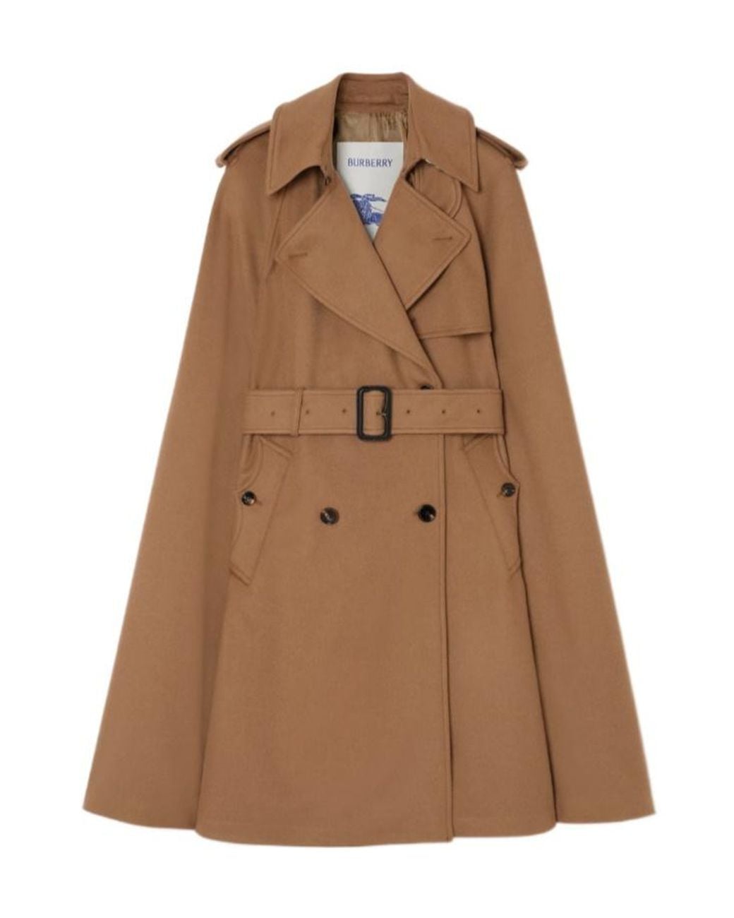 Burberry Brown Bellemont Belted Trench Cape