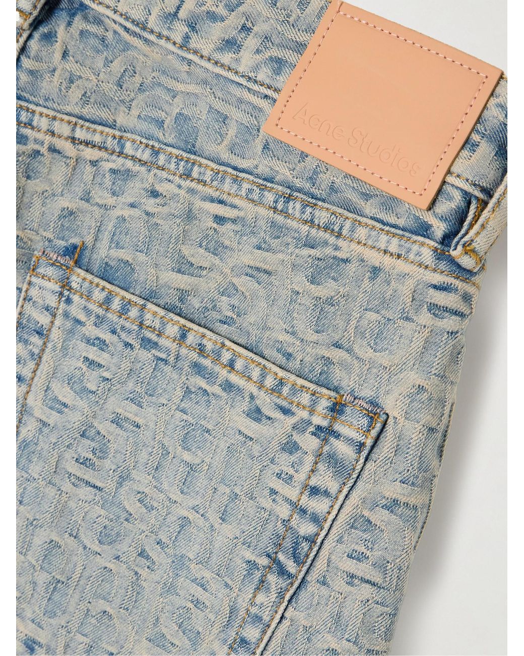 Acne Gray Acid-Wash Jeans