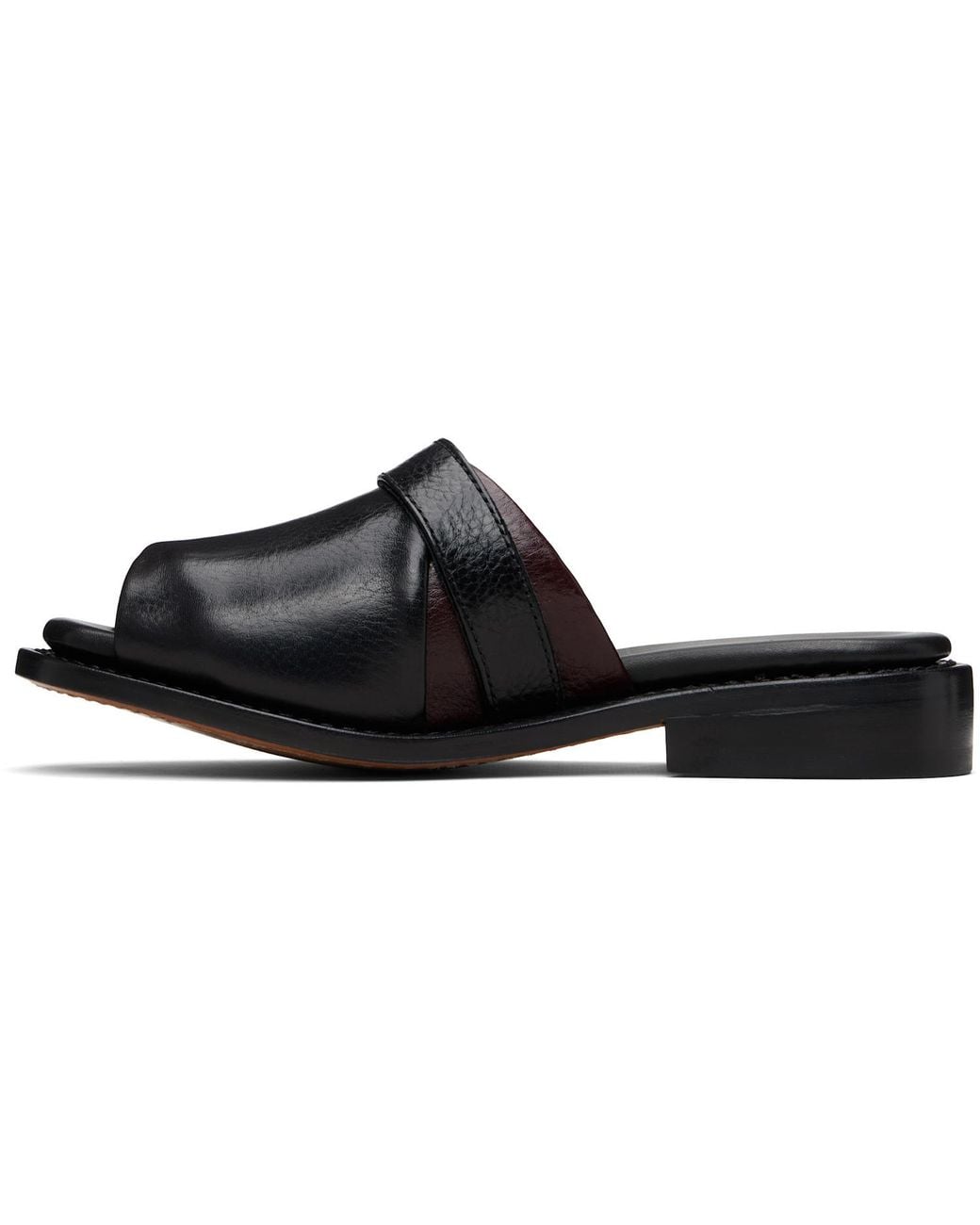 Our Legacy Black Ginza Buckled Slide Sandals for men