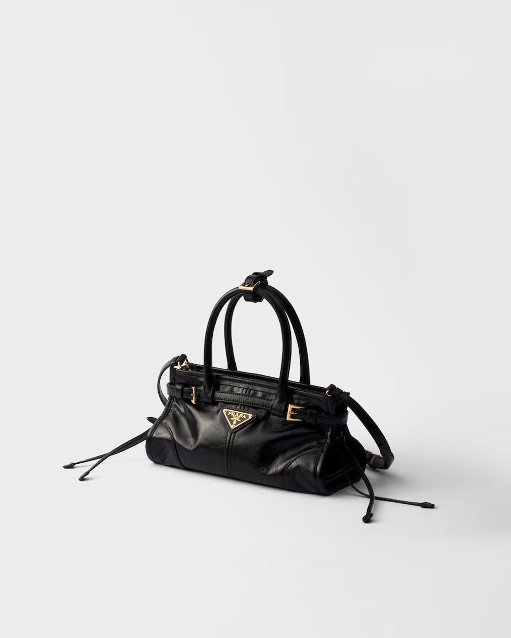 Prada Black Bonnie Mini Top Handle Bag