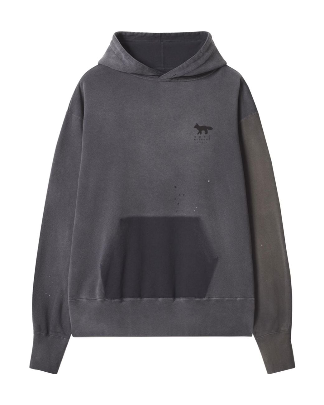 Maison Kitsuné Gray Maison Kitsuné X Kuro Long-Sleeve Sweatshirt for men