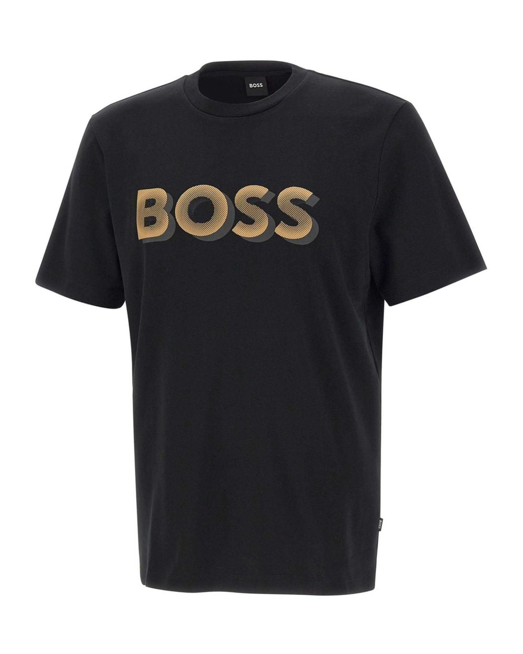 Boss Black Boss Logo Printed Crewneck T-Shirt for men