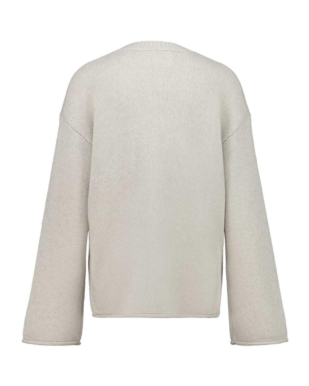 Lisa Yang White Kristy Crew Neck Sweater