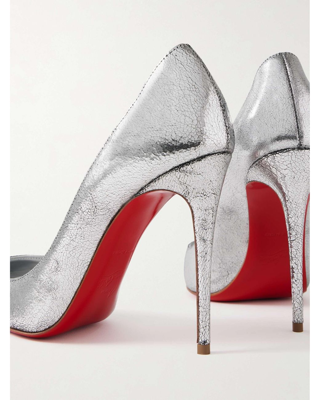 Christian Louboutin White Pointed High Heels