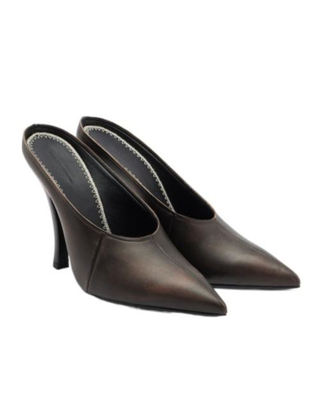 Magda Butrym Black Leather Mules