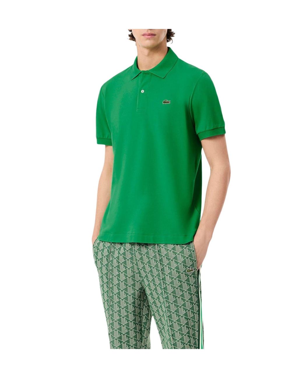 Lacoste Green Shortsleeve Polo Shirt for men