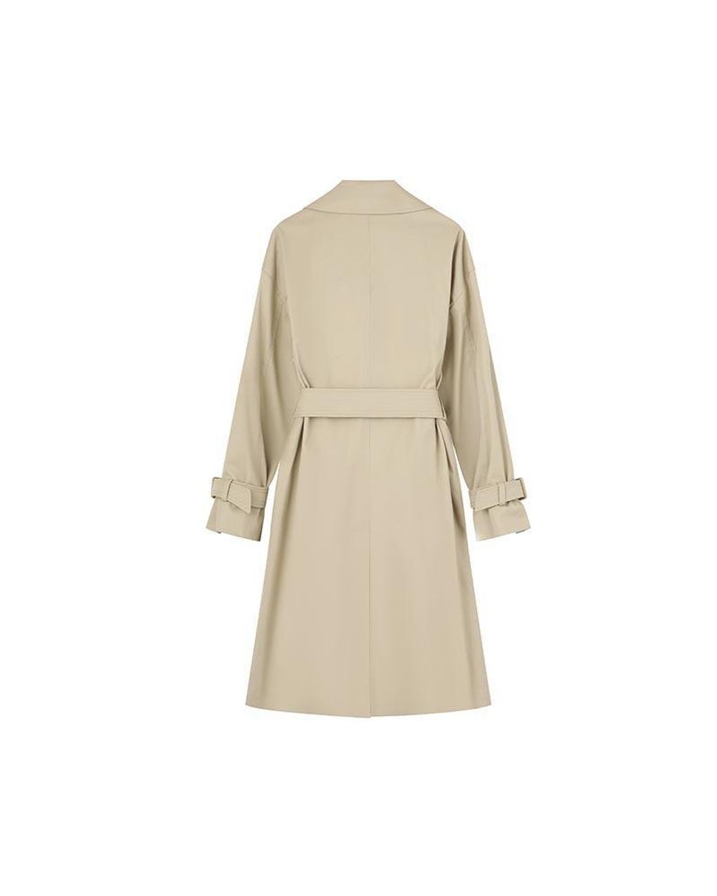 Max Mara Natural Long-Sleeved Trench Coat