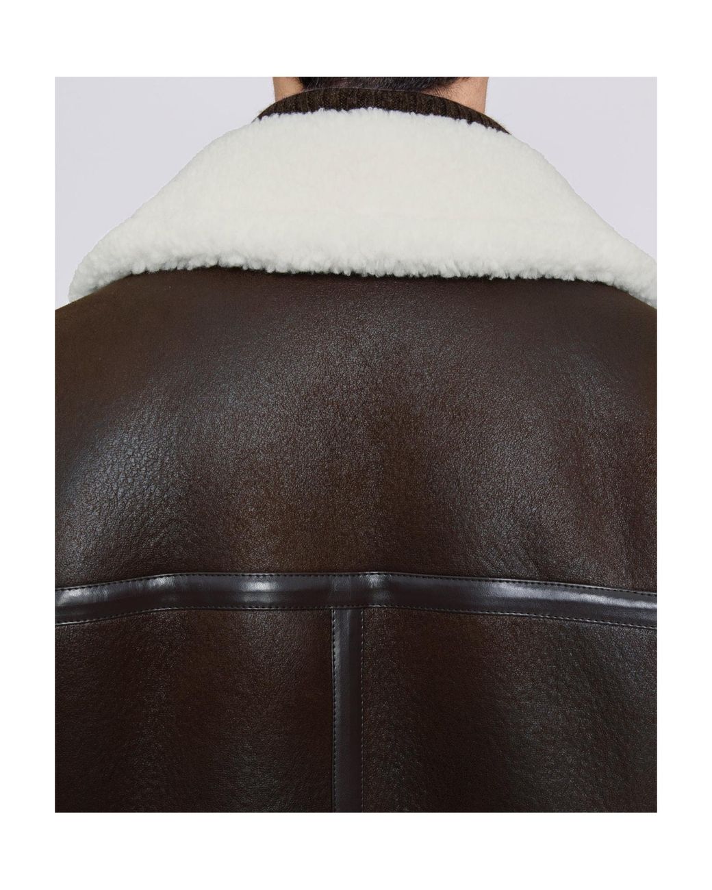 A.P.C. Black Faux-Shearling Zip-Up Bomber Jacket for men