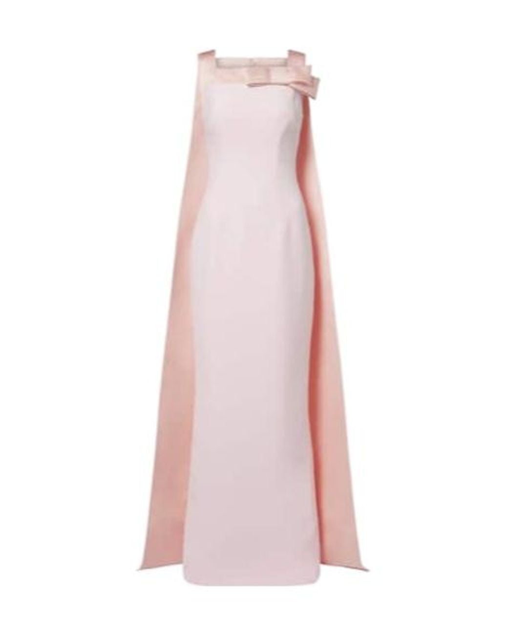 Safiyaa Pink Harley Caped Crêpe Gown